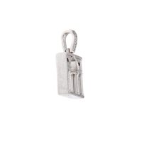 Pendant Loving Palladio  3D in White Gold Diamante 0.05 Ct 10B SERLIANA - 10B SERLIANA